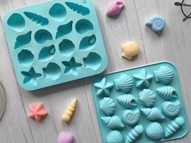 Molde silicona 16 caracoles